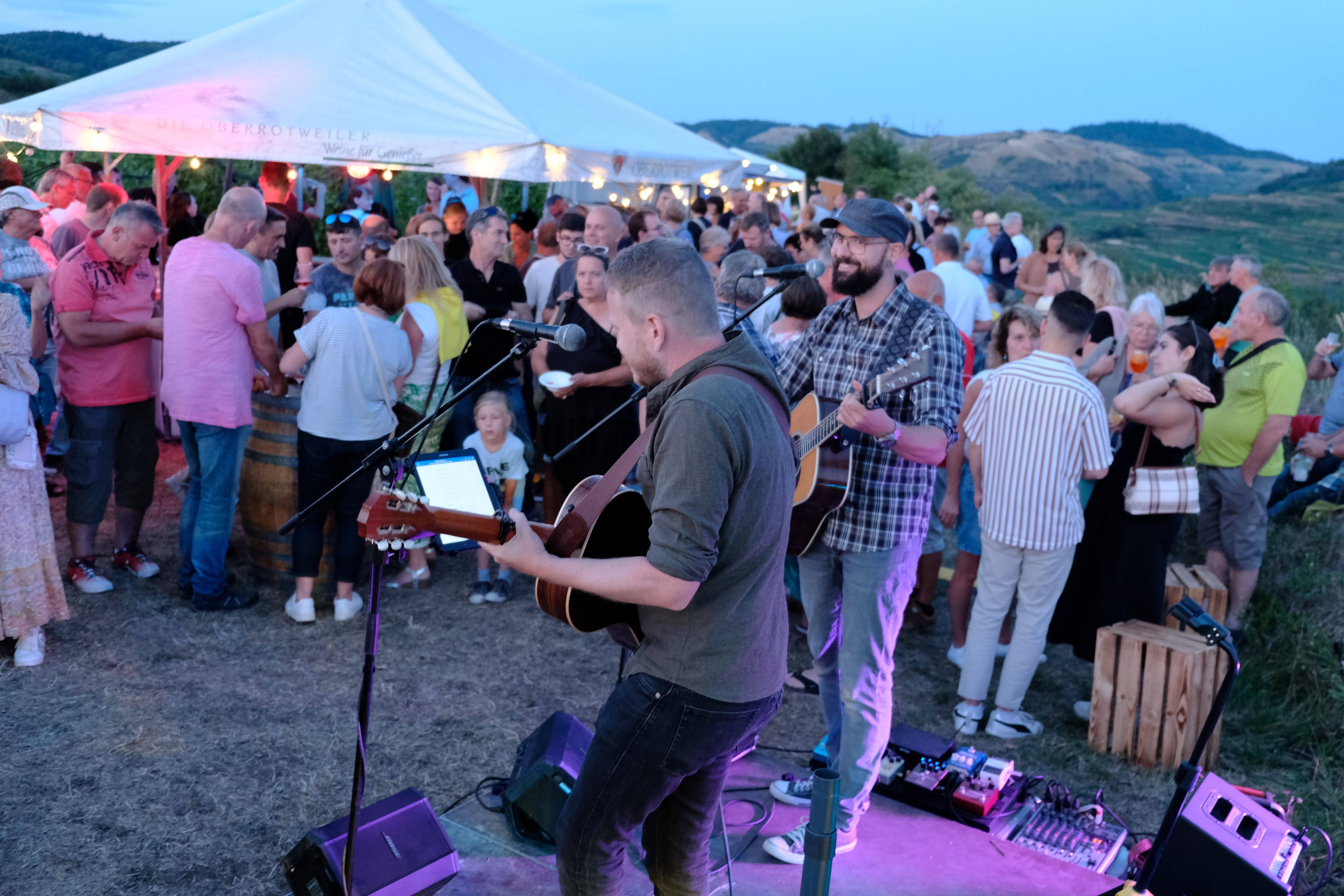 Halblaub Halbflo bei einem Konzert