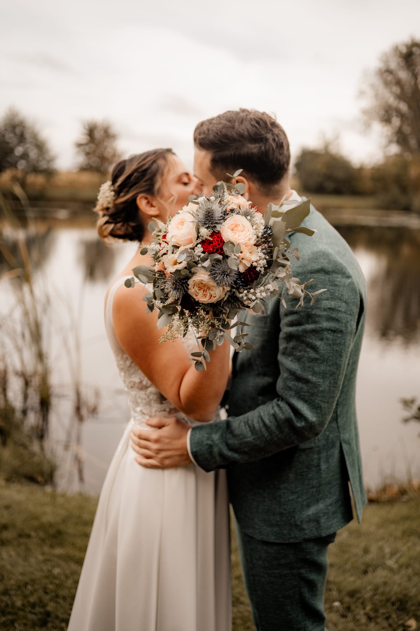Theresa und Andreas bei ihrer Hochzeit